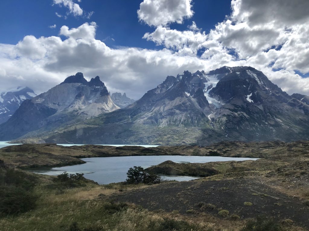Picture of mountain in Patagonia with lake in front